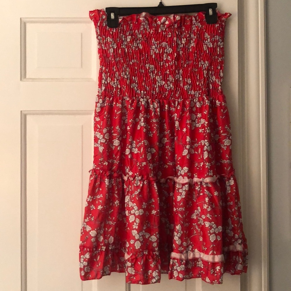Red Floral dress
